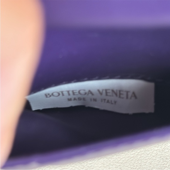 Bottega Veneta Intrecatto Leather Wallet Purple - Picture 6 of 8